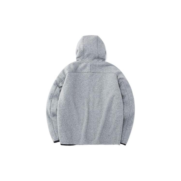 ANTA Jackets Men's Gray Hooded Moderate Other 952247708-1