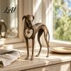 Resin Sculptures Animal Sitter Sitting Farmhouse for Shelf Figurine, Whimsical Dangling Leg Donkey, Highland
