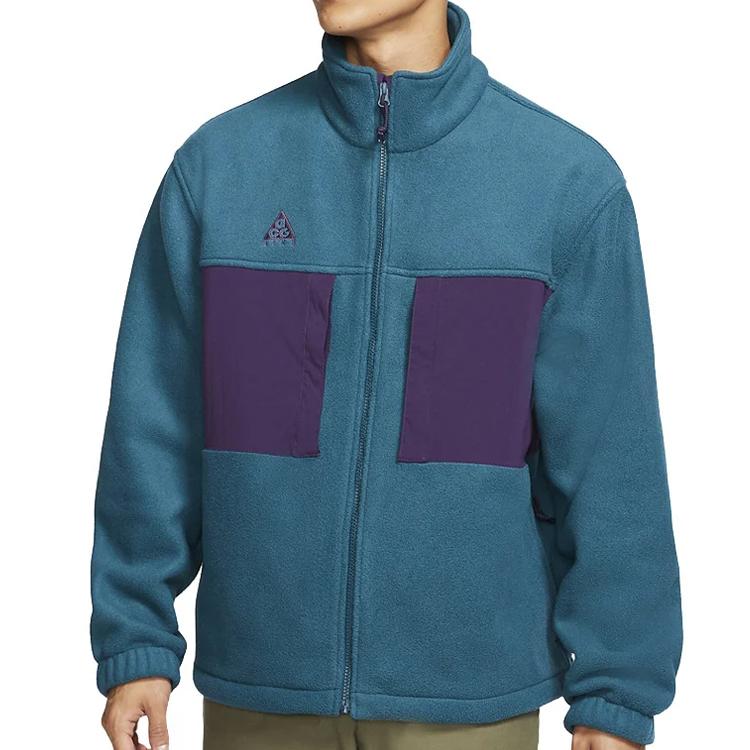 Nike ACG Collection Fleece Zip Jacket With Stand Collar Men Jackets Dark-Sapphire BQ7198-347