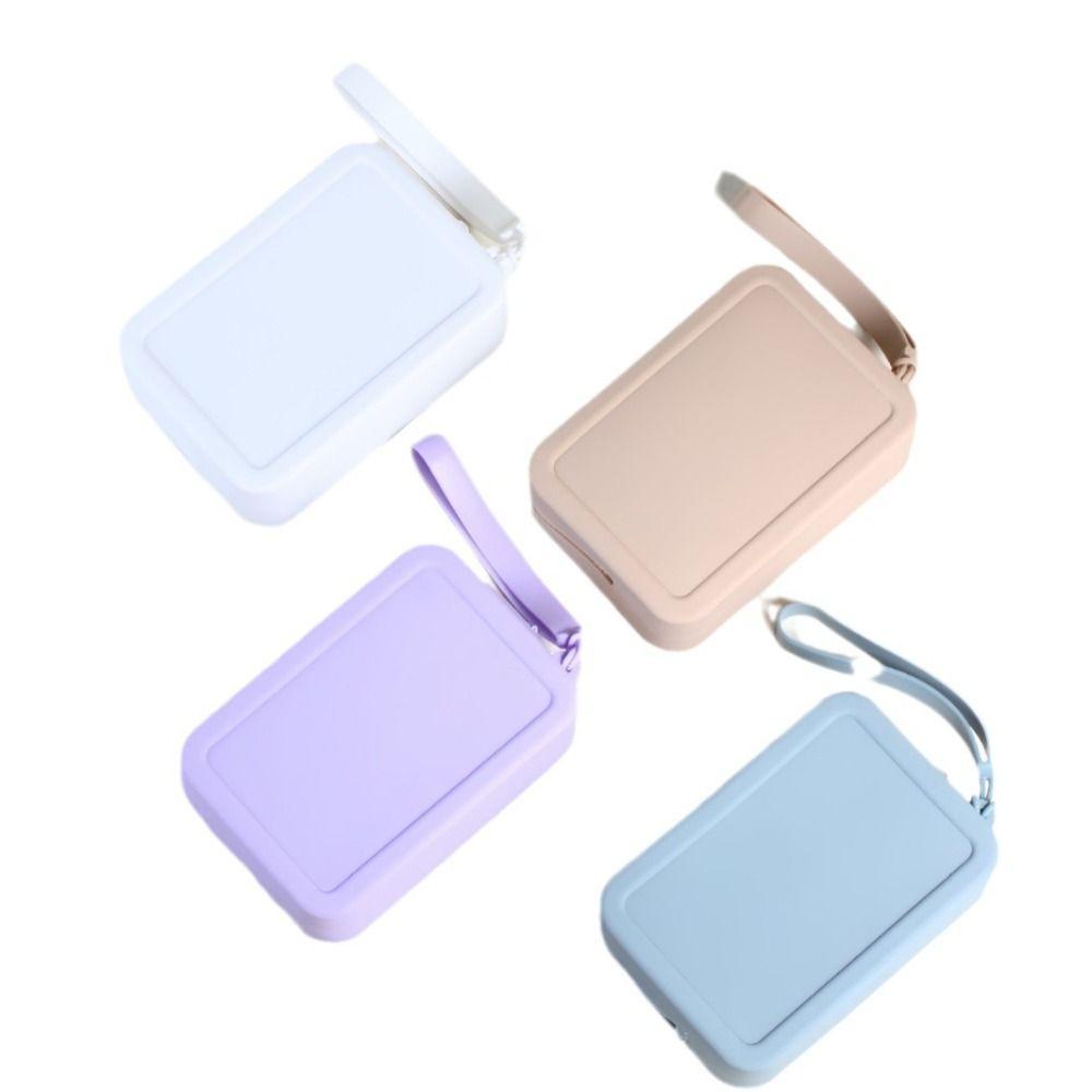 Rectangle Multifunction Storage Bag Coin Purse Small Item Bag Casual Silicone Cosmetic Bag  Outdoor