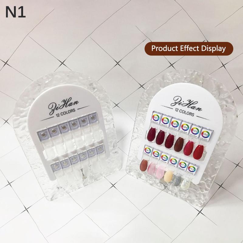 

Премиальная акриловая палитра для ногтей, магнитная доска для демонстрации типсов, сравнительная цветовая карта с наклейками с номерами для нейл-салона