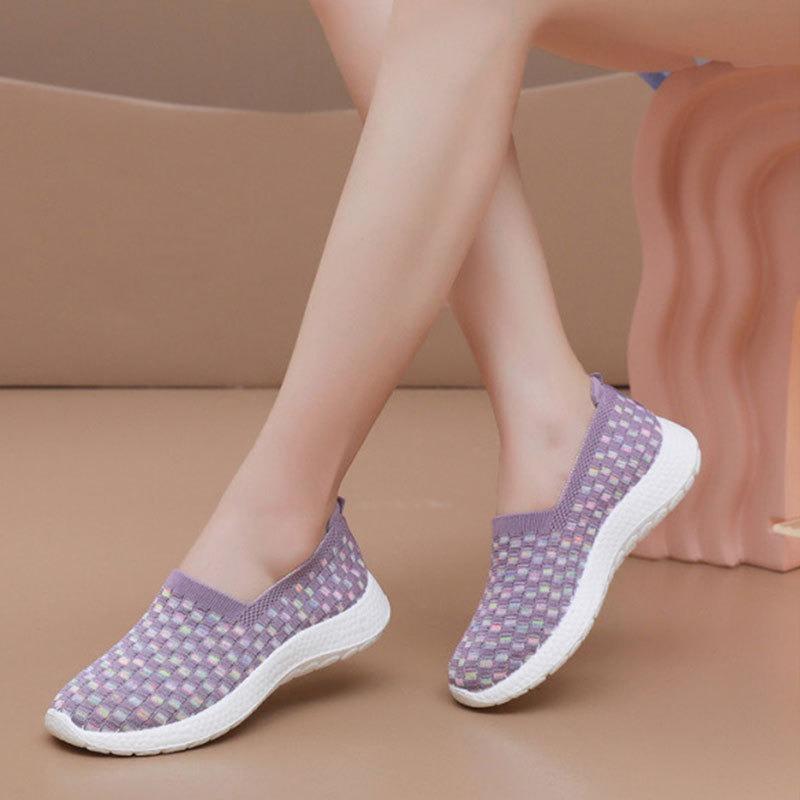Trend Shoes Women's Summer New Old Beijing Cloth Shoes One Pedal Soft-soled Casual Shoes Platform Mother Shoes
