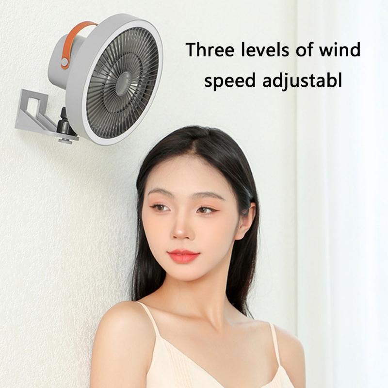 Multi Function Oscillating Wall Fan Easy Installation Strong Wind Power Desktop Fan Cooling Device for Home Use
