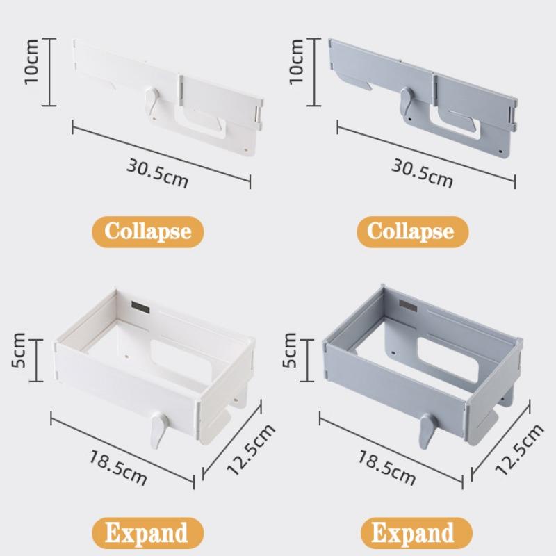 1-10 STÜCKE Faltbarer Müllbeutelhalter Wandmontierter Müllständer Platzsparendes Hängeregal für Badezimmer Küche Bohrfreies Lagerregal