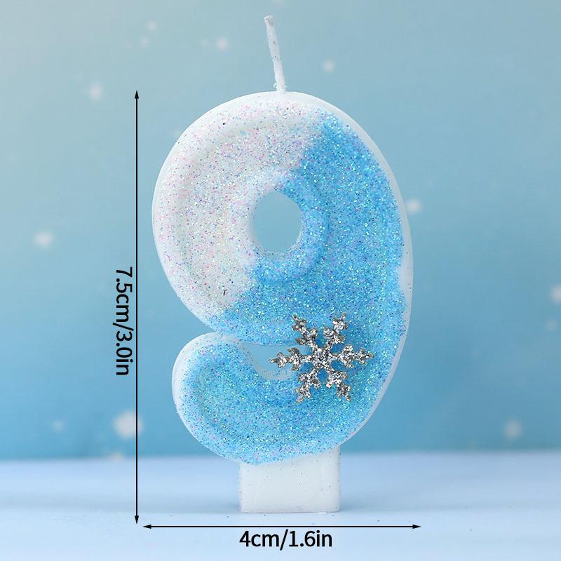 Happy Birthday Cake Decorative Candle 0-9 Digital Candles Baby Shower Wedding Anniversary Day Cake Topper Decor Party Supplies