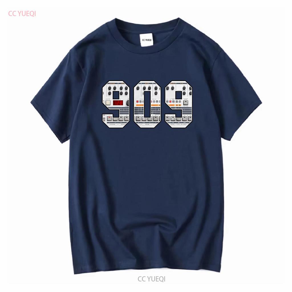 TR 909 T Shirt Vintage Drum Machine Synth vintage Washed Soft Slightly Breathable Stretched homme graphic Casual Comfortable