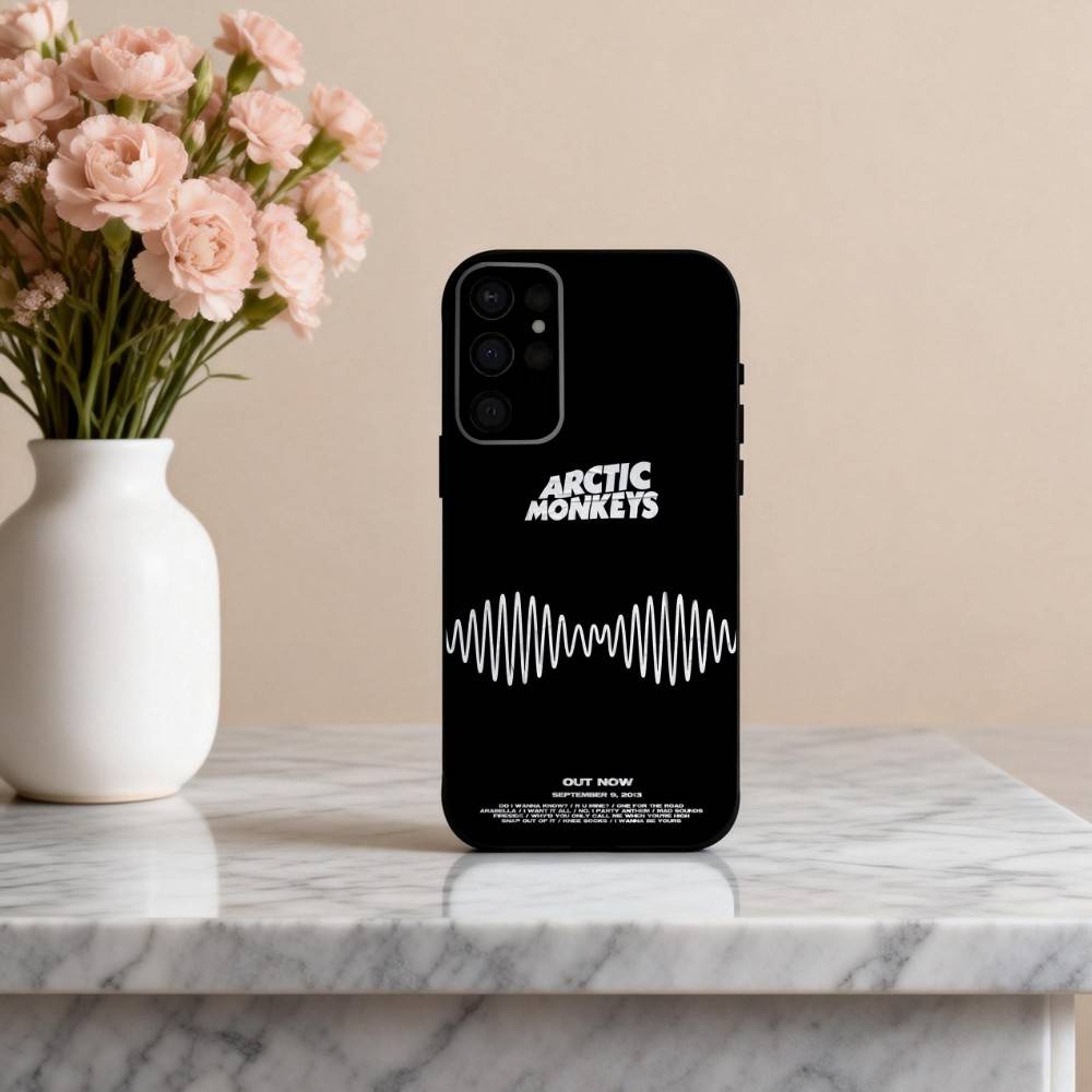 Alternative Arctic Monkeys Band Phone Case For Samsung S25,24,23,22,30,21,10,9,Ultra,Plus,Lite,FE,4,5 G Soft Black Case