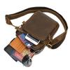 New Crazy Horse Leather Retro Premium Crossbody Bag Men's Head Layer Simple Casual Shoulder Small