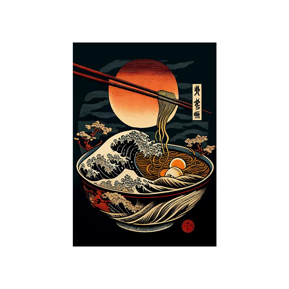 

Картина Лапша Рамен Японский Минимализм Настенное Искусство Холст Принт Постер Фотография Еды Для Кухни Столовой Домашний Декор Cuadros 21x30cm No Framed