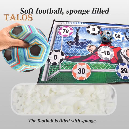 Gry Piłkarskie dla Dzieci Zestaw do Gry Piłkarskiej dla Chłopców Mata do Piłki Nożnej Do Hal z Obszarami Celowymi Ćwicz Strzelanie Popraw Umiejętności Prezenty Piłkarskie dla Dzieci