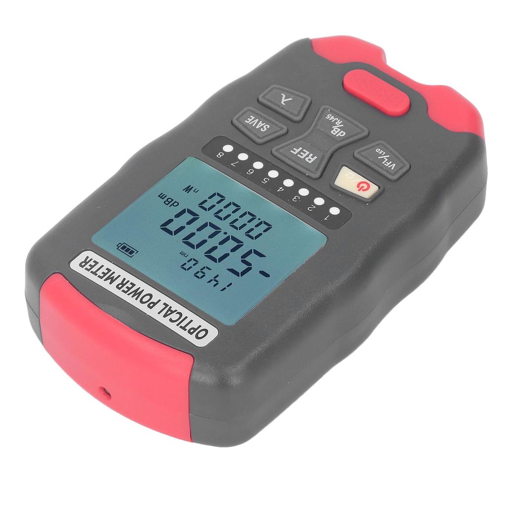 Optical Fiber Power Meter Red Light Source Network Optic Tester with LED Light Communication Engineering AUA‑D70 ‑70dBm