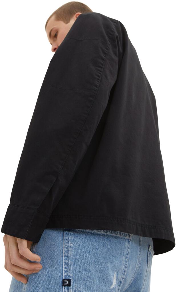 Mid-season Jacket Tom Tailor Denim Jacket In Utility Look (1035105) Black