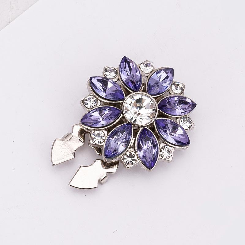 Botões de Punho e Botões de Colarinho Decorativos com Strass Coloridos