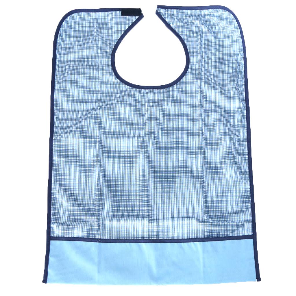 

Adult Eating Bib Waterproof Large Clothing Protector Apron for Elderly Patient Mealtime Care