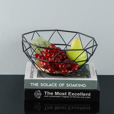 Modern Wrought Iron Fruit & Snack Basket for Living Room Coffee Table