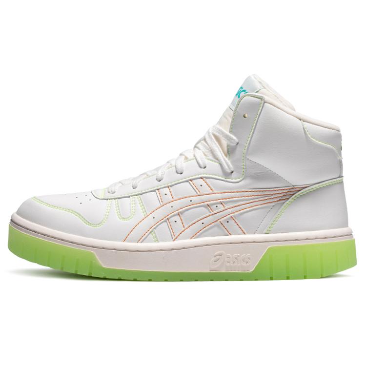 

ASICS Unisex Court Mz Hi High top Sneakers White/Green 1203A177-100 40