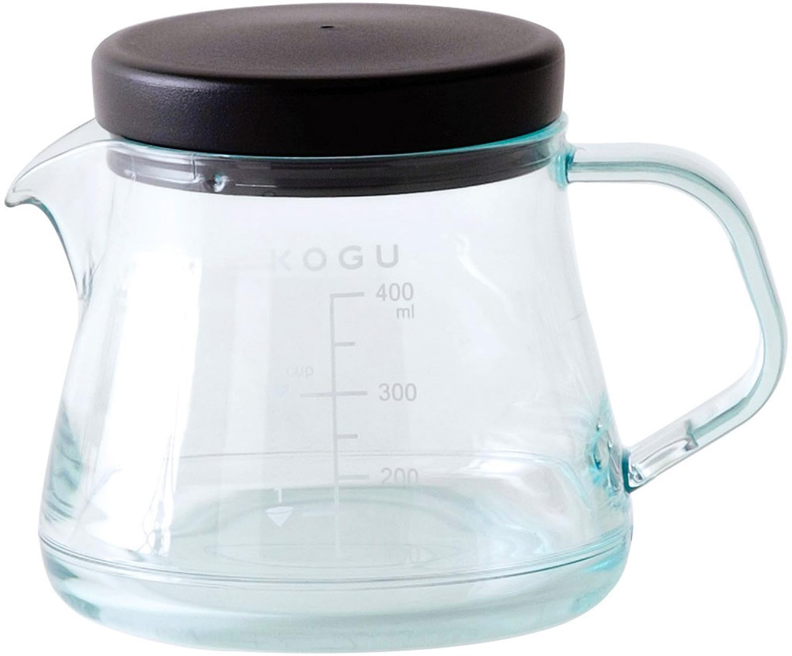 KOGU Coffee Tools Unbreakable Coffee Server 400ml in Dishwasher Safe Microwave Safe Lightweight with Measurement Markings Cup Capacity Tritan Drip