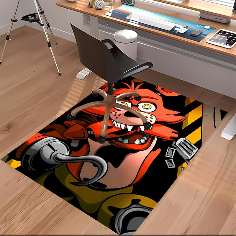 1pc Five Nights at Freddy's3 Print Area Rug - Soft, Washable Non-Slip Indoor Mat for Office Chairs, Living Room, Home Office Decorative Rug
