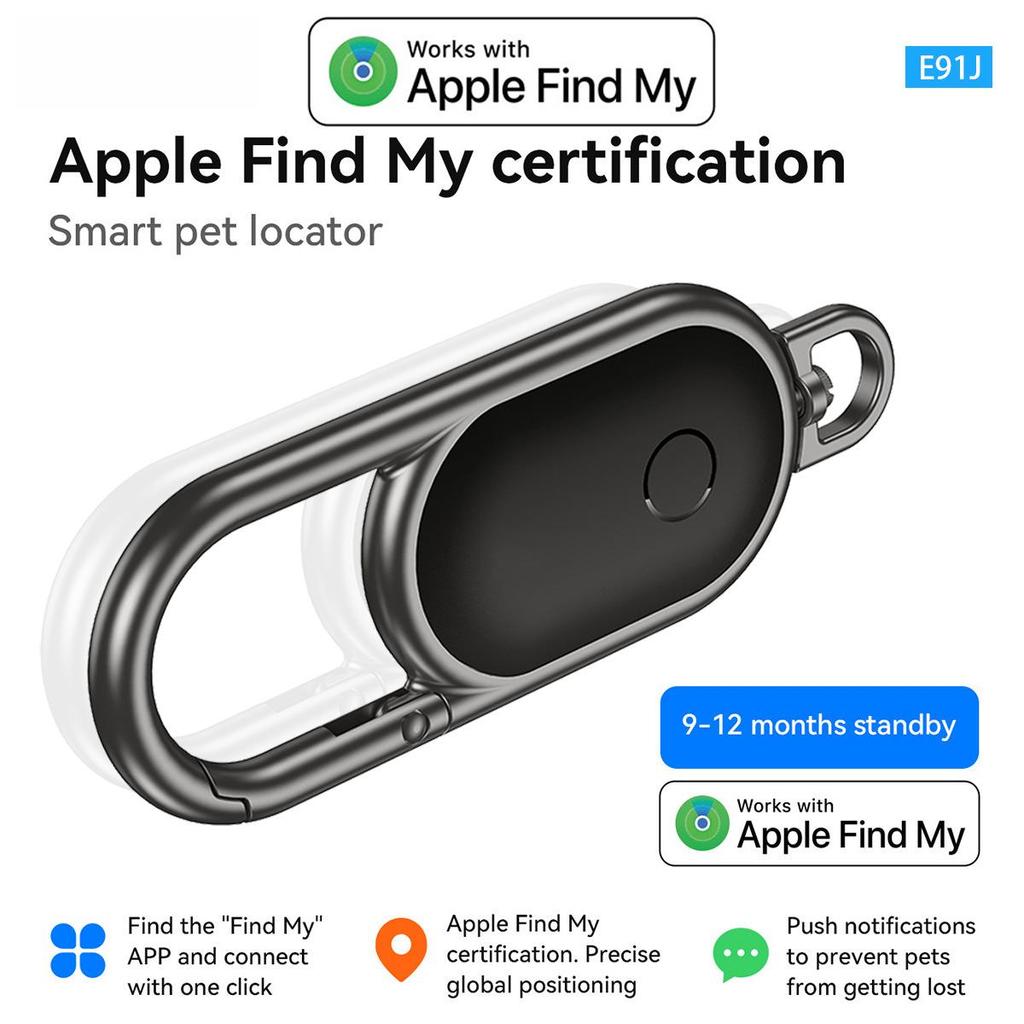 E91 Airtag Pet Anti-Lost Global Positioning Keychain for Apple Devices