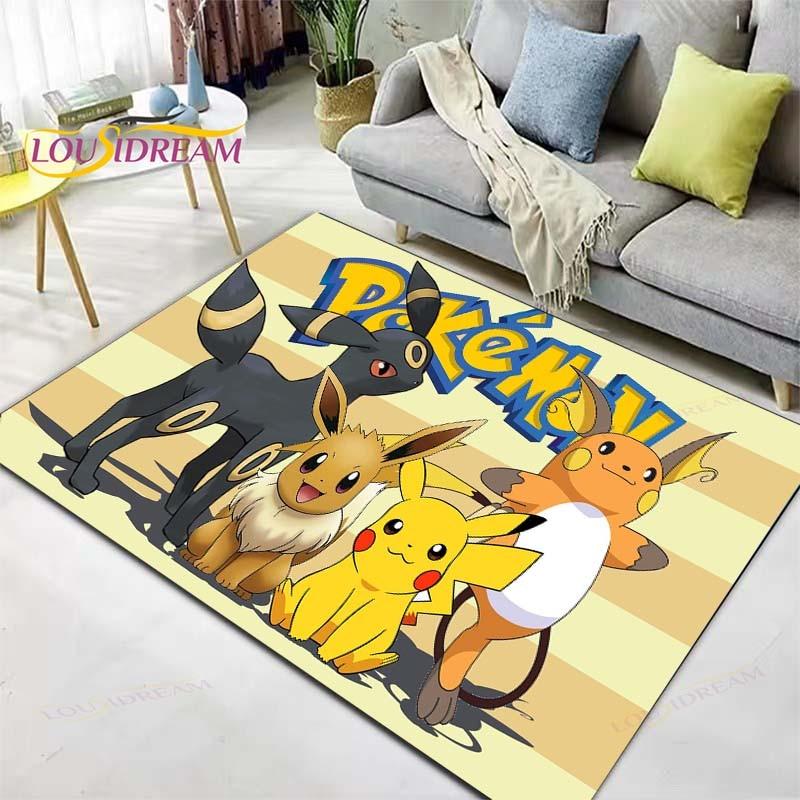Χαλί Pokemon Χαλί Anime Παιδικά Χαλιά Σαλόνι Τραπεζάκι τσαγιού Χαλί Υπνοδωματίου Πλενόμενα Χαλιά Δαπέδου Χαλί Οικιακής Χρήσης Χαριτωμένο Χαλί