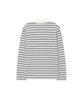 COVERNAT WOMAN Striped Collared Rugby Tee Ivory