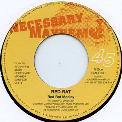 7palcová deska RED RAT / DANIELLE SENIOR - Red Rat Medley / Kiss & Tell NMREC08 Necessary Mayhe 2007 UK Reggae, Ska & Dub