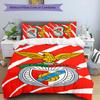 3pcs B-Benfica Design Cover Set - HD Printed Bedding with 1 Cover and 2 Pillowcases - Perfect for Home and Dorm Decor