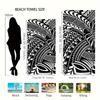 Abstract Tribal Beach Towel Sarong Wrap Boho Geometric Print Fabric Resort Poolside Bath Blanket Home Decor Gift