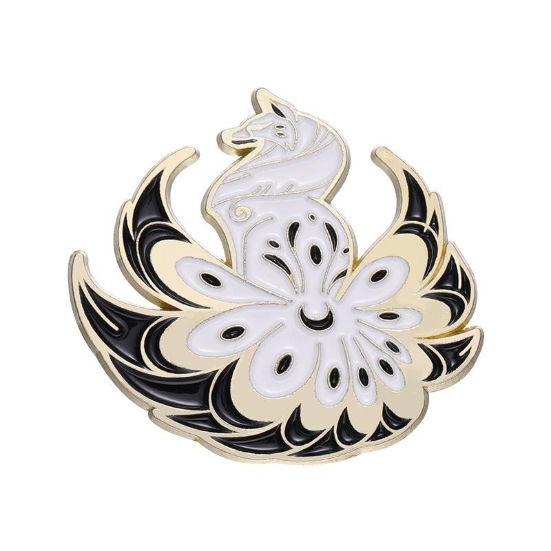 Charming Metal Crane Shape Brooch Fashionable And Decorative Enamel Pin All For