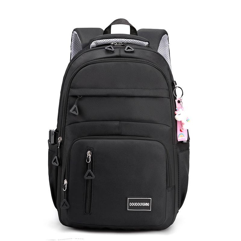 Trendiger Girly-Rucksack mit großem Fassungsvermögen - Mehrere Fächer, lässige Schul-/Reisetasche
