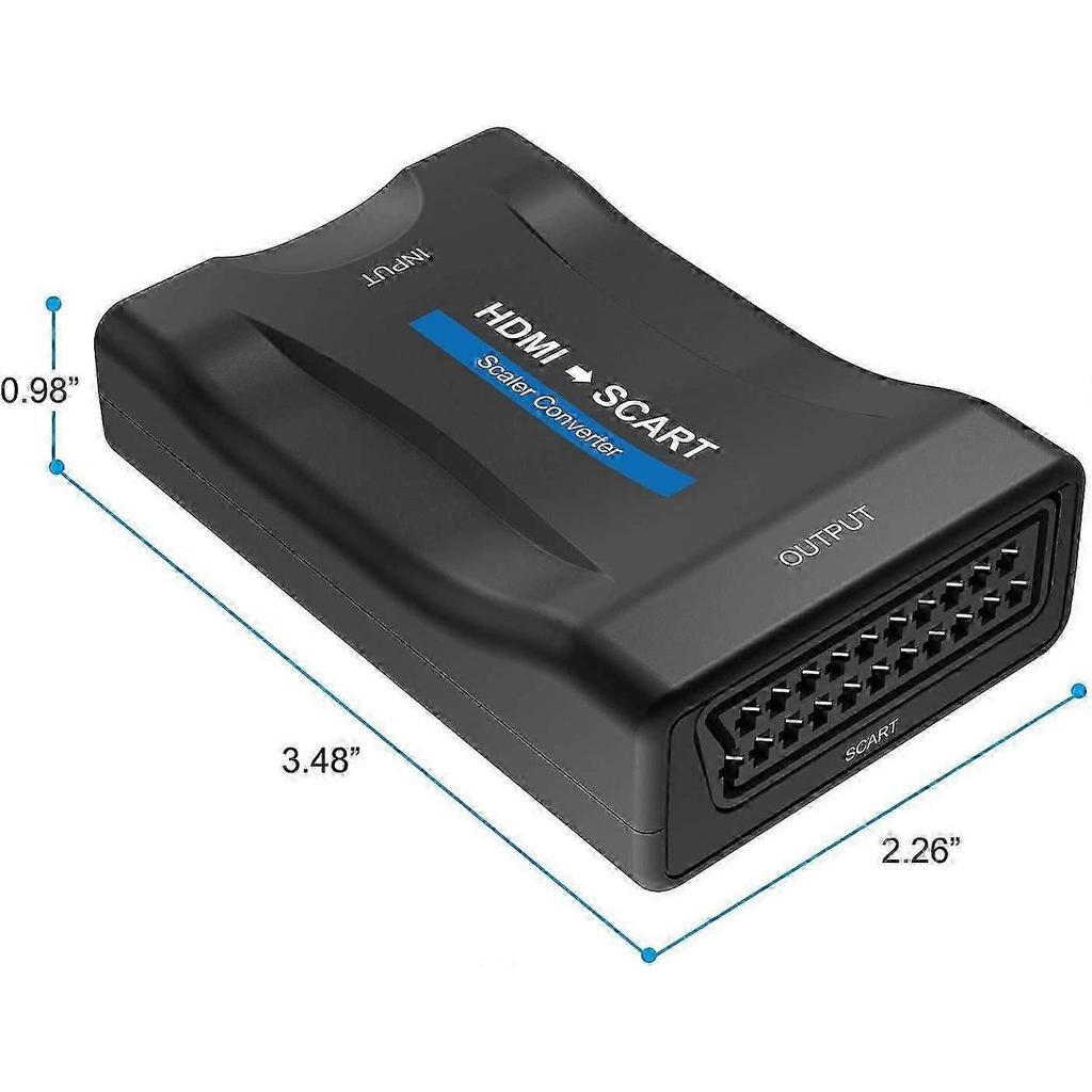 Adattatore Convertitore HDMI a SCART, Supporta Formati PAL/NTSC