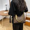 2025 Retro Fashion Chain Women's Shoulder Bag - Versatile, Solid Color, High-End Texture for Commuting & Crossbody Use