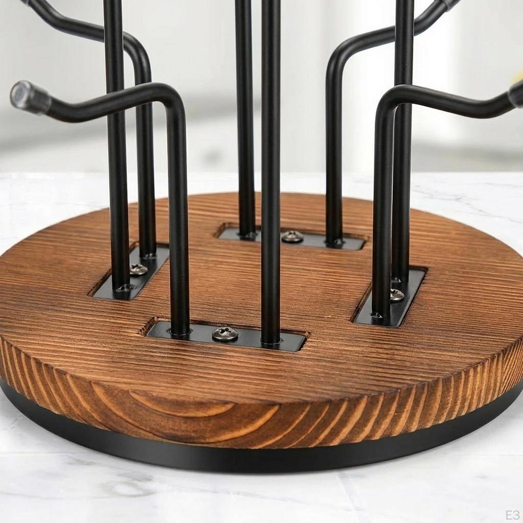 Coffee Cup Holder Mug Hanger Display Metal Rack Tree for Countertop Living