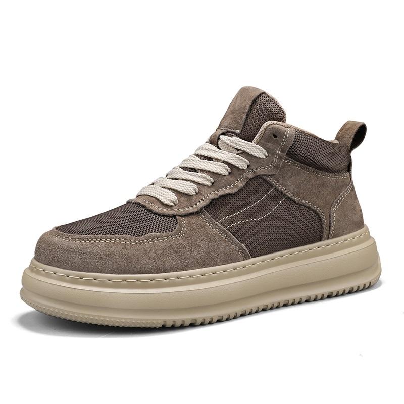 Men's Mid Top Board Shoes New Korean Fashion Trend Versatile Sports and Leisure Shoes Lightweight Outdoor Travel Shoes