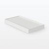 MUJI Recycled Polypropylene File Box Standard Lid with Casters, White Gray, Width 15cm NCE51A3A