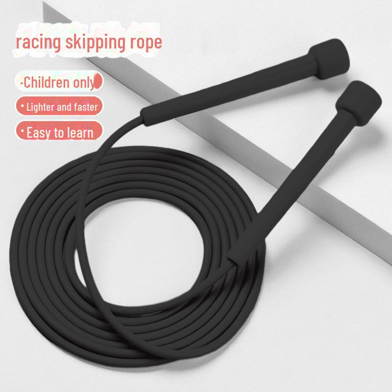 PVC Speed Jump Rope for Kids: No-Knot Design for Fitness & Training in Schools