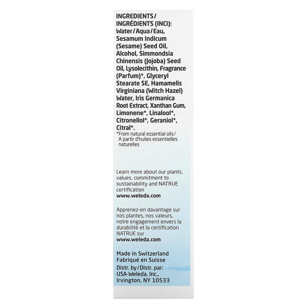 Weleda Sanfte Reinigungsmilch, Hamamelisextrakt, 3,4 fl oz (100 ml)