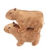 2pcs Capybara Stuffed Animal Toy 6.7in Cartoon Soft Lifelike Short Plush Capybara Stuffed Toy for