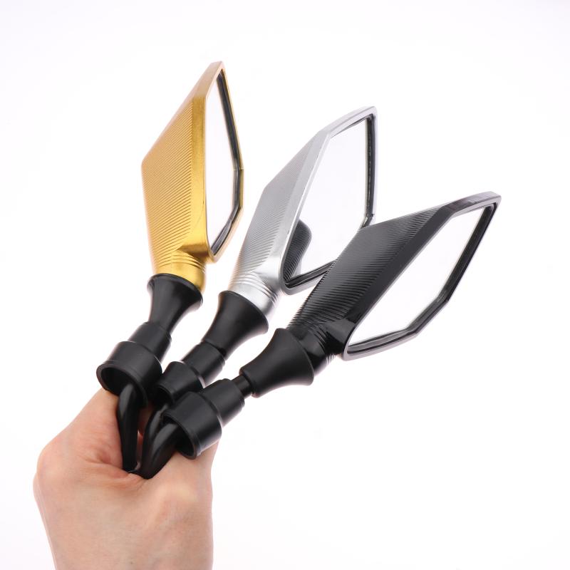 1 Pair Wide Angle Adjustable Bicycle Bike Handlebar Side Flexible Rear View Mirror 10Mm Motorcycle Rearview Mirrors