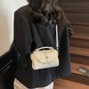 Premium handbag bag women's new popular silver shoulder bag casual versatile messenger small square bag