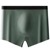 Large Size Men's Spring and Summer Thin Ice Silk Antibacterial No Trace Flat Angle Underwear