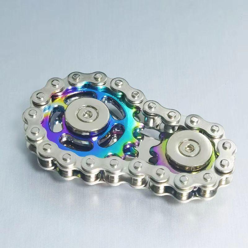 

Metal Fidget Spinner with Decompression Gear - Popular Mechanical Stress-Relief Toy