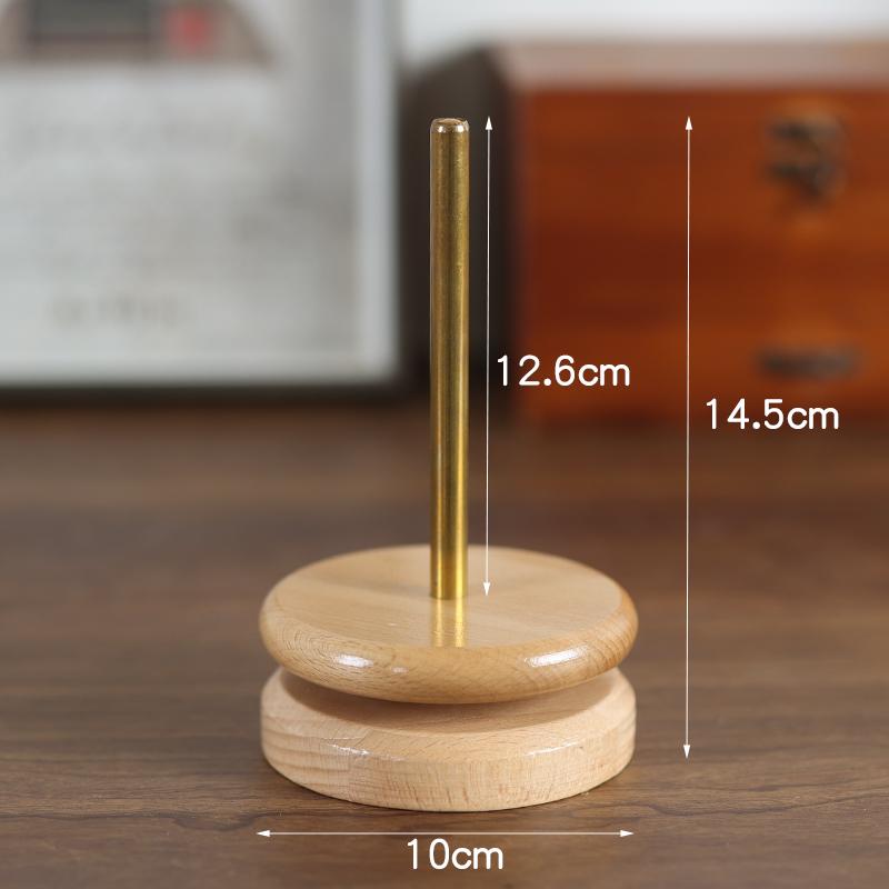 Holz drehbarer Garnwickler: Handstrick-Garnspulen-Aufbewahrungswerkzeug