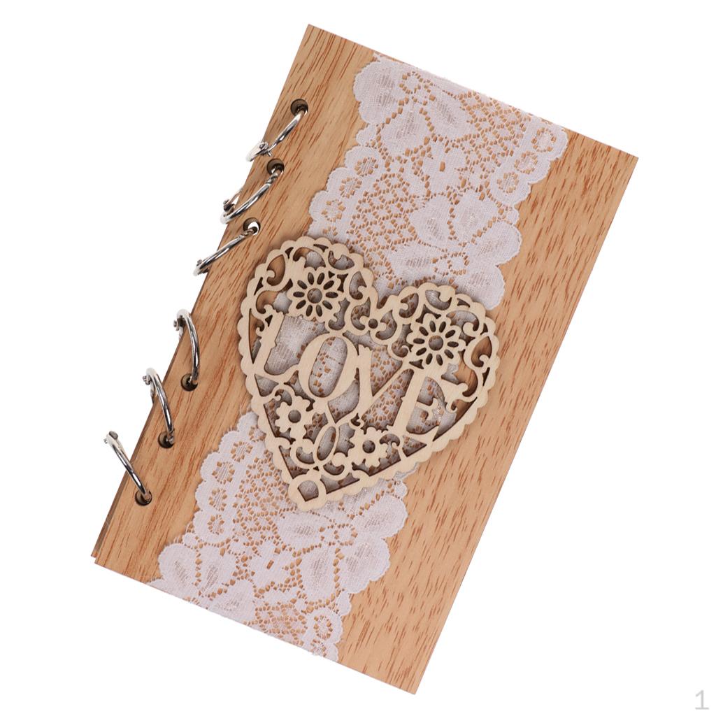 Wedding Rustic Guestbook Notebook Party Reception Decor Love