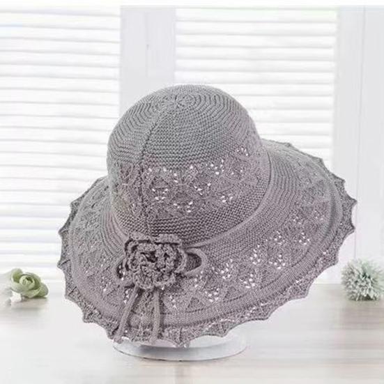 Summer Straw Beach Hat for Women UPF 50 Floppy Wide Brim Sun Protection Hat Foldable Travel Bucket Hat