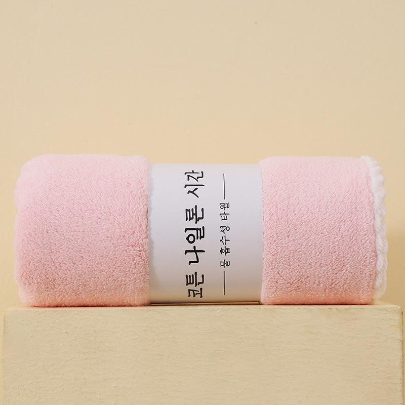 Coral Fleece Towel Thickened Absorbent Household Face Towel