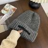 Autumn and Winter Large Head Circumference Warm Loose Pile Hat Japanese Fashion Woolen Hat Men and Women Same Style Cold Hat