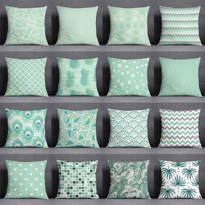 Frisches Mintgrün Kissen Geschenk Heim Büro Dekoration Schlafzimmer Sofa Auto Kissenbezug Hülle