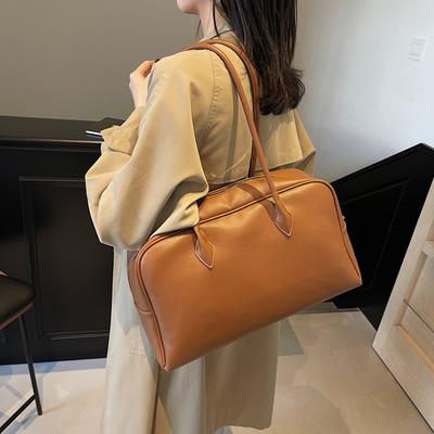 College Style Retro Briefcase for Women In Winter 2026, New Fashiable Armpit Bag, Simple and Large Capacity Commuting Bag