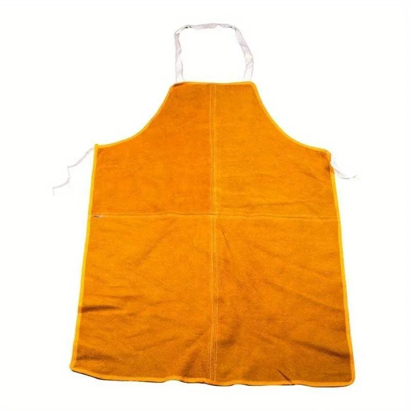 Welding Apron Leather Fireproof Heat Resistant Soldering Protective Blacksmith Clothing 70x100cm